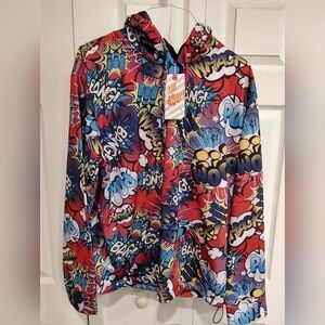 Oh Snap Drill Clothing Comic Pop Art Hoodie w/Kangaroo Pocket, NWT - Size XL